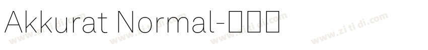 Akkurat Normal字体转换